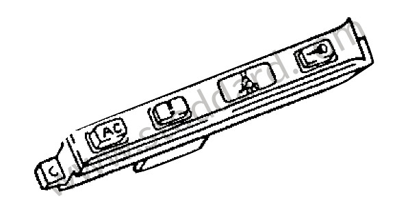 92864160913 - ACKNOWLEDGEMENT BUTTONS for Porsche 928 87-91 &bull; 1988 &bull; 928 Cs &bull; Coupe &bull; Manual Gearbox, 5 Speed