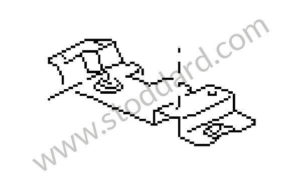 92864601500 - RETAINER PLATE for Porsche 928 87-91 &bull; 1987 &bull; 928 S4 &bull; Coupe &bull; Automatic Gearbox