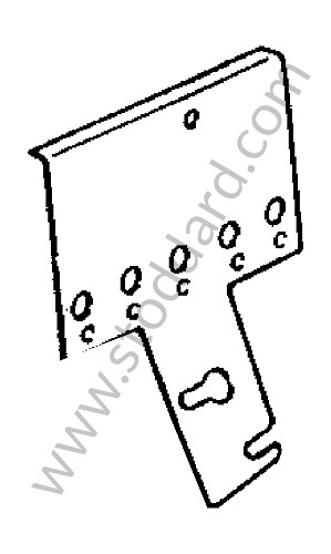92865350103 - BRACKET for Porsche 911 87-89 &bull; 1989 &bull; 3.2 G50 &bull; Cabrio &bull; Manual Gearbox, 5 Speed