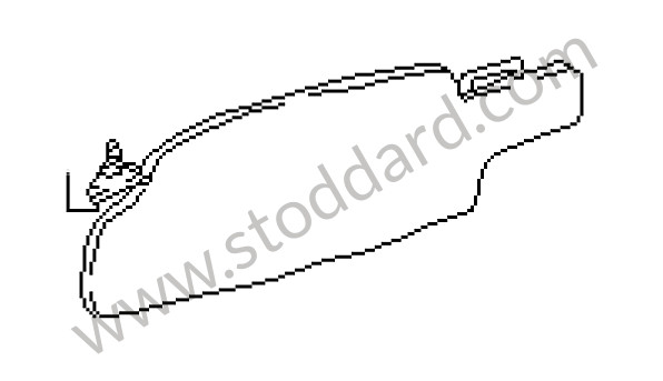 928731031116WJ - SUN VISOR for Porsche 928 87-91 &bull; 1987 &bull; 928 S4 &bull; Coupe &bull; Manual Gearbox, 5 Speed