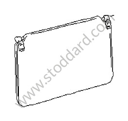 SUN VISOR matador red / matador red (M05) / LEATHER / REAR (92873103552M05)