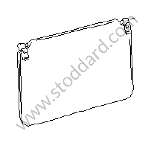 928731035526XL - SUN VISOR for Porsche 928 87-91 &bull; 1987 &bull; 928 S4 &bull; Coupe &bull; Manual Gearbox, 5 Speed