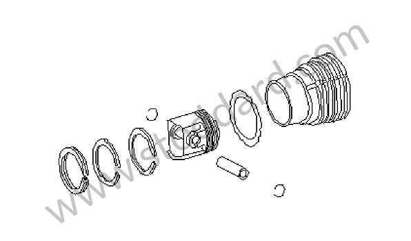 93010399102 - CYLINDER WITH PISTONS for Porsche 911 87-89 &bull; 1987 &bull; 3.2 G50 &bull; Coupe &bull; Manual Gearbox, 5 Speed