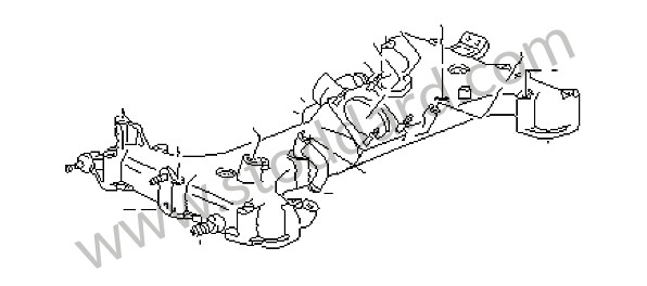 93011003404 - INTAKE MANIFOLD for Porsche 911 Turbo + 965 &bull; 1991 &bull; 3.3 Turbo &bull; Coupe &bull; Manual Gearbox, 5 Speed