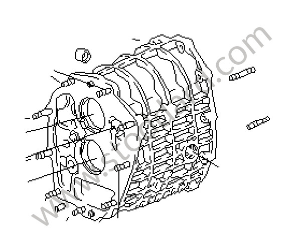 93030191100 - GEAR HOUSING for Porsche 911 Turbo + 965 &bull; 1987 &bull; 3.3 Turbo &bull; Coupe &bull; Manual Gearbox, 4 Speed