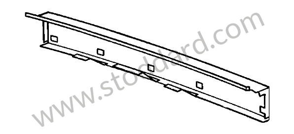 93050109500GRV - END PLATE for Porsche 911 Turbo + 965 &bull; 1987 &bull; 3.3 Turbo &bull; Targa &bull; Manual Gearbox, 4 Speed