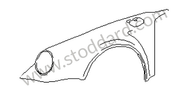 93050303115GRV - FRONT WING for Porsche 911 Turbo + 965 &bull; 1989 &bull; 3.3 Turbo &bull; Coupe &bull; Manual Gearbox, 5 Speed