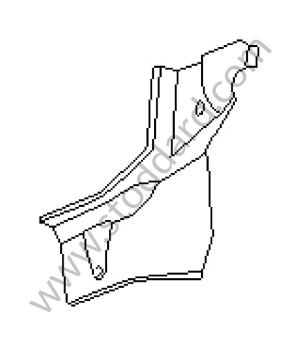 94150225410 - REINFORCEMENT for Porsche 944 89-91 &bull; 1989 &bull; 944 S2 &bull; Cabrio &bull; Manual Gearbox, 5 Speed
