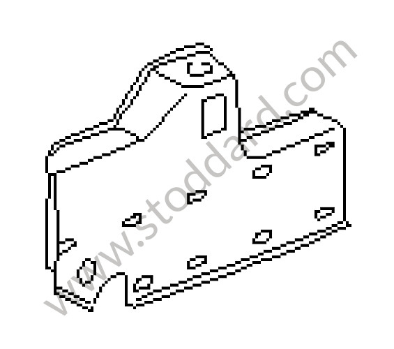 94150234510 - REINFORCEMENT for Porsche 944 89-91 &bull; 1991 &bull; 944 Turbo &bull; Cabrio &bull; Manual Gearbox, 5 Speed