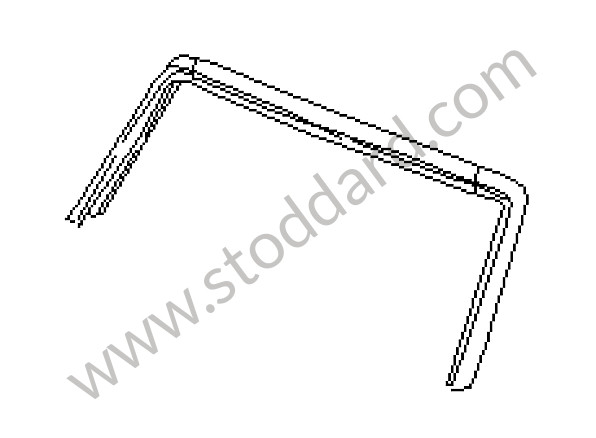 94150290510 - WINDSCREEN FRAME for Porsche 944 89-91 &bull; 1990 &bull; 944 S2 &bull; Cabrio &bull; Manual Gearbox, 5 Speed