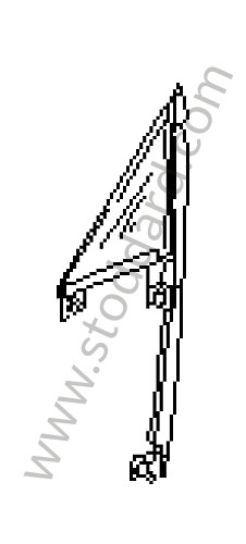 94154290210 - SIDE WINDOW for Porsche 968 &bull; 1992 &bull; 968 &bull; Cabrio &bull; Manual Gearbox, 6 Speed