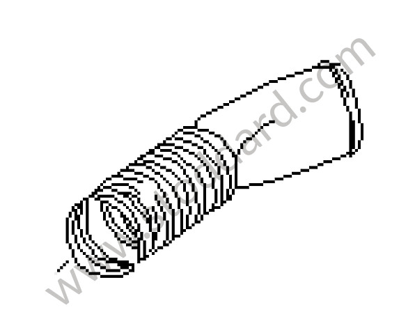 94157242510 - AIR DUCT for Porsche 968 &bull; 1992 &bull; 968 &bull; Cabrio &bull; Automatic Gearbox