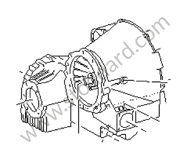 94332104100 - REAR AXLE HOUSING for Porsche 964 &bull; 1990 &bull; 964 Carrera 2 &bull; Coupe &bull; Automatic Gearbox