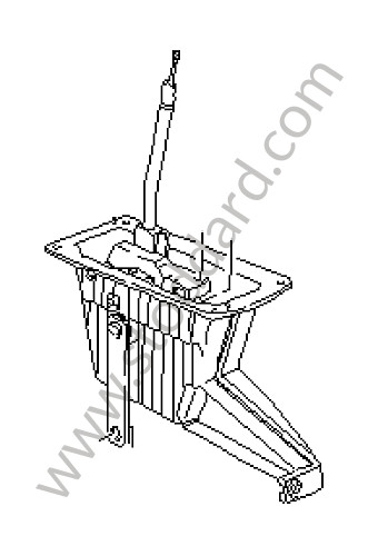 94342601105 - SELECTOR LEVER for Porsche 964 &bull; 1993 &bull; 964 Carrera 2 &bull; Coupe &bull; Automatic Gearbox