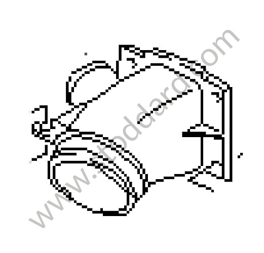 94411030302 - CONNECTION PIECE for Porsche 944 89-91 &bull; 1989 &bull; 944 S2 &bull; Coupe &bull; Manual Gearbox, 5 Speed
