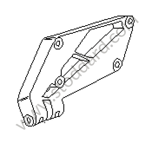 94412612302 - BRACKET for Porsche 944 82-85 &bull; 1982 &bull; 944 2.5 &bull; Coupe &bull; Automatic Gearbox