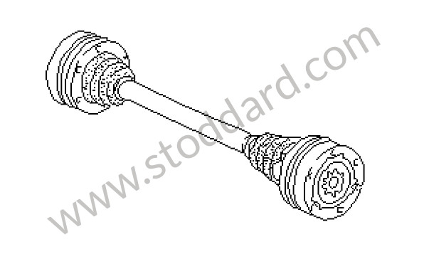 94433203707 - DRIVE SHAFT for Porsche 968 &bull; 1992 &bull; 968 &bull; Cabrio &bull; Automatic Gearbox