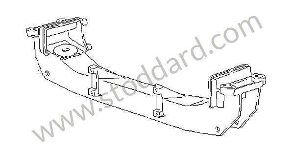 94434110307 - CROSS MEMBER for Porsche 944 85-88 &bull; 1985 &bull; 944 2.5 Serie 2 &bull; Coupe &bull; Automatic Gearbox