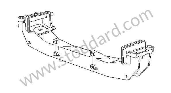 94434110307 - CROSS MEMBER for Porsche 968 &bull; 1992 &bull; 968 &bull; Cabrio &bull; Automatic Gearbox