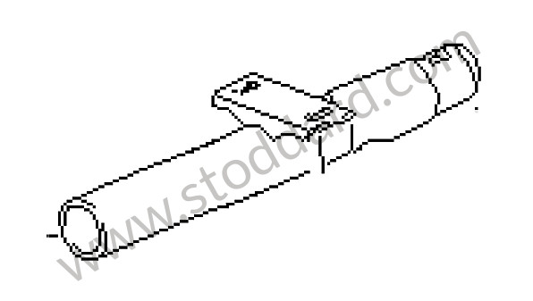 94434706304 - STEERING COLUMN TUBE for Porsche 944 85-88 &bull; 1986 &bull; 944 2.5 &bull; Coupe &bull; Manual Gearbox, 5 Speed