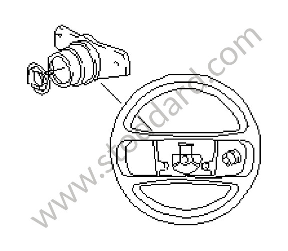 944347084021AJ - STEERING WHEEL for Porsche 944 82-85 &bull; 1985 &bull; 944 2.5 Serie 1 &bull; Coupe &bull; Manual Gearbox, 5 Speed