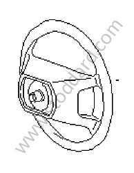 STEERING WHEEL magenta / magenta (4XW) / OPTION: WITHOUT AIRBAG (Option code: M564) (944347804524XW)