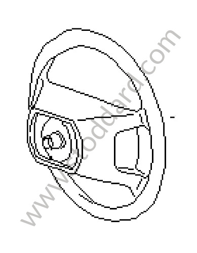 944347804524XW - STEERING WHEEL for Porsche 928 87-91 &bull; 1991 &bull; 928 S4 &bull; Coupe &bull; Automatic Gearbox