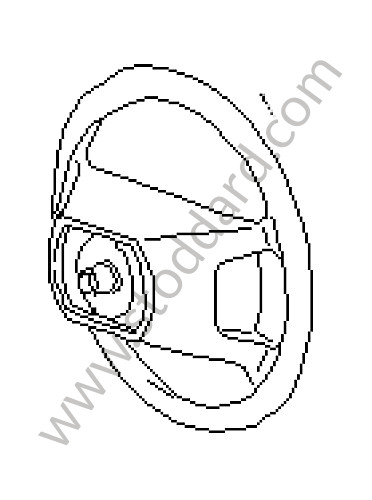 944347804524XW - STEERING WHEEL for Porsche 928 92-95 &bull; 1992 &bull; 928 Gts &bull; Coupe &bull; Manual Gearbox, 5 Speed