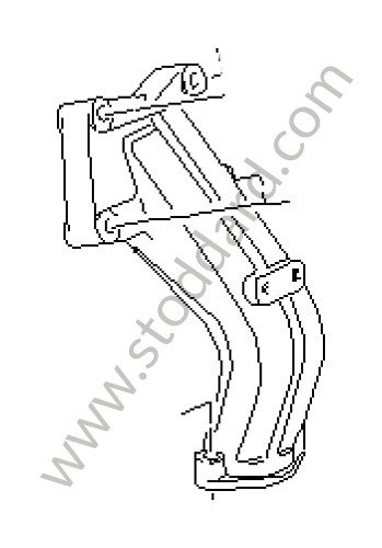 94437512306 - ENGINE CARRIER for Porsche 968 &bull; 1992 &bull; 968 &bull; Coupe &bull; Manual Gearbox, 6 Speed