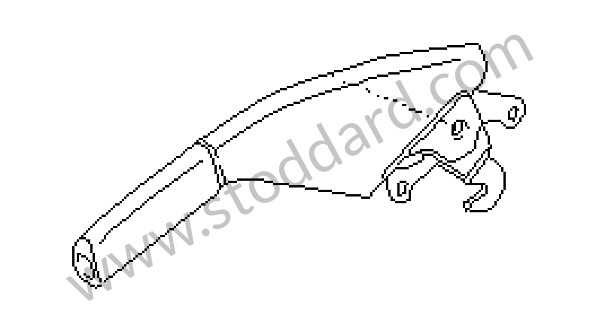 94442405150J25 - PARKING-BRAKE LEVER for Porsche 968 &bull; 1992 &bull; 968 &bull; Coupe &bull; Manual Gearbox, 6 Speed