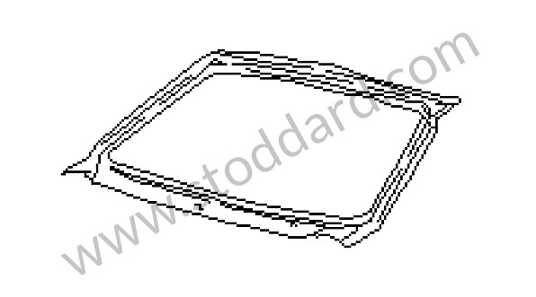94450291103GRV - WINDSCREEN FRAME for Porsche 968 &bull; 1992 &bull; 968 &bull; Coupe &bull; Manual Gearbox, 6 Speed