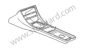 CENTRE CONSOLE Left-hand drive / BLACK  - FOR OTHER COLOURS CONSULT US BY EMAIL / BLACK  - FOR OTHER COLOURS CONSULT US BY EMAIL (NOIR NC) / LEATHER / OPTION: LEATHER EQUIPMENT (Option code: M981)