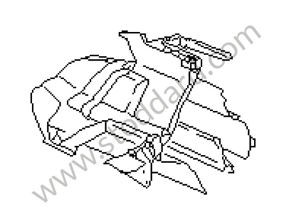 94457212201 - HOUSING for Porsche 944 89-91 &bull; 1989 &bull; 944 S2 &bull; Coupe &bull; Manual Gearbox, 5 Speed