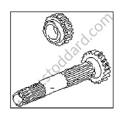 GEAR SET 4TH GEAR / 38/35 RATIO (95030290434)