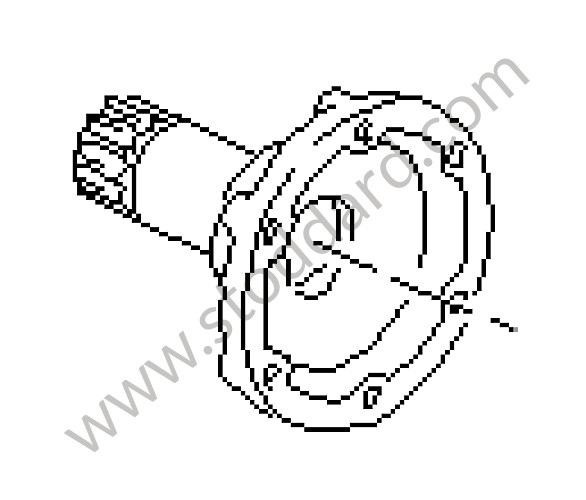 95033220981 - JOINT FLANGE for Porsche 964 &bull; 1990 &bull; 964 Carrera 4 &bull; Coupe &bull; Manual Gearbox, 5 Speed