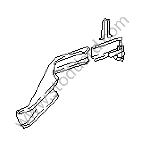 95150110500GRV - SIDE MEMBER for Porsche 944 85-88 &bull; 1987 &bull; 944 2.5 &bull; Coupe &bull; Manual Gearbox, 5 Speed