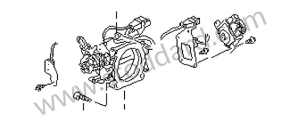 96411012830 - THROTTLE BODY for Porsche 964 &bull; 1992 &bull; 964 Carrera 2 &bull; Coupe &bull; Automatic Gearbox