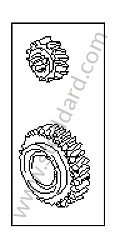 GEAR SET 2ND GEAR / 36/17 RATIO (96430290230)