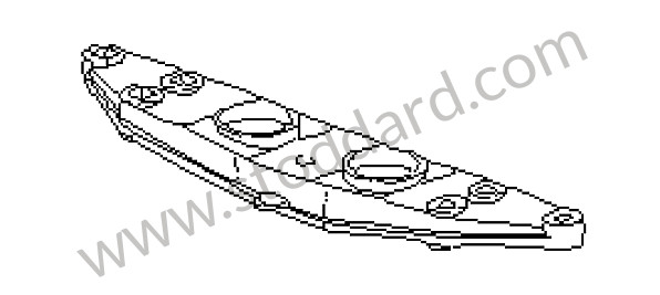 96437530903 - TRANSMISSION CARRIER for Porsche 964 &bull; 1990 &bull; 964 Carrera 2 &bull; Cabrio &bull; Automatic Gearbox