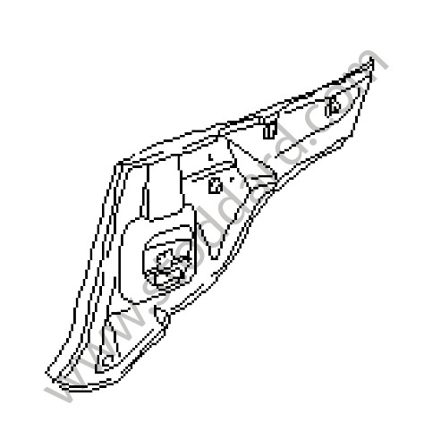 96450106161GRV - INTERIOR PANEL for Porsche 964 &bull; 1990 &bull; 964 Carrera 2 &bull; Cabrio &bull; Automatic Gearbox