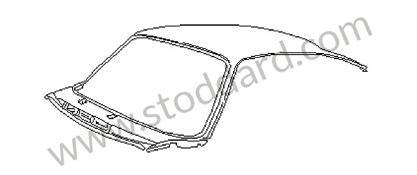 96450308701GRV - OUTER ROOF PANEL for Porsche 964 &bull; 1992 &bull; 964 Carrera 2 &bull; Coupe &bull; Automatic Gearbox