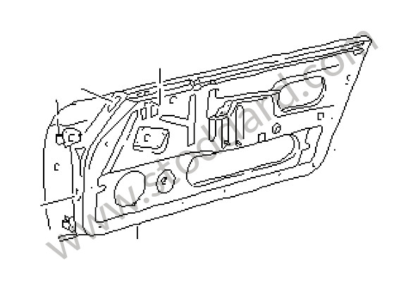 96453100610GRV - DOOR IN WHITE for Porsche 964 &bull; 1993 &bull; 964 Carrera 2 &bull; Speedster &bull; Manual Gearbox, 5 Speed