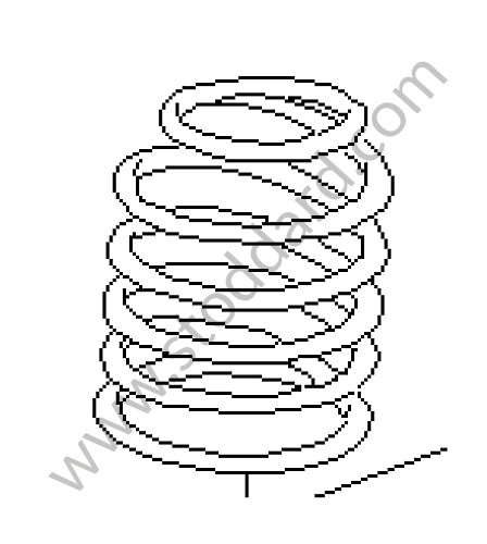 98633353121504 - COIL SPRING for Porsche Boxster 986 97-04 &bull; 2000 &bull; Boxster S 3.2 &bull; Cabrio &bull; Automatic Gearbox