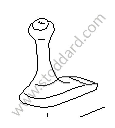 98642498106M30 - SHIFT-LEVER KNOB for Porsche Boxster 986 97-04 &bull; 2004 &bull; Boxster 2.7 &bull; Cabrio &bull; Manual Gearbox, 5 Speed