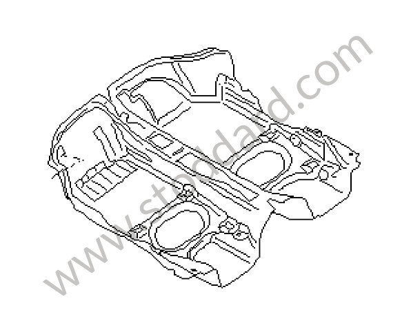 98655101102EEY - CARPET for Porsche Boxster 986 97-04 &bull; 2000 &bull; Boxster S 3.2 &bull; Cabrio &bull; Automatic Gearbox