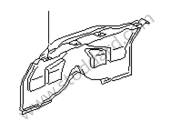 98655103501C50 - LINING for Porsche Boxster 986 97-04 &bull; 1997 &bull; Boxster 2.5 &bull; Cabrio &bull; Manual Gearbox, 5 Speed