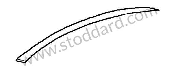 98656370700GRV - COVER STRIP for Porsche Boxster 987 09-12 &bull; 2009 &bull; Boxster 2.9 &bull; Cabrio &bull; Manual Gearbox, 6 Speed