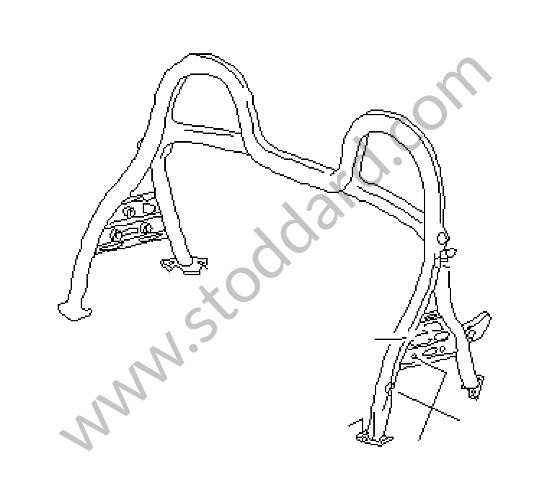 9865800110170C - ROLL-OVER BAR for Porsche Boxster 986 97-04 &bull; 2001 &bull; Boxster 2.7 &bull; Cabrio &bull; Automatic Gearbox