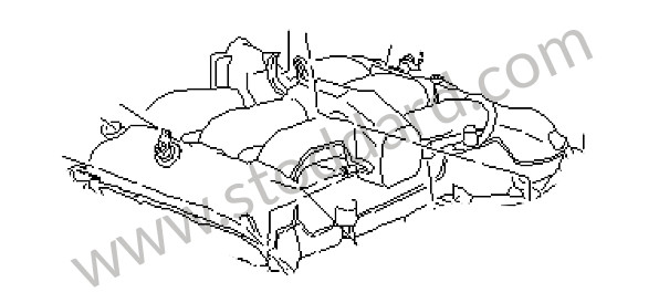 99311008142 - INTAKE DISTRIBUTOR for Porsche 993 &bull; 1995 &bull; 993 Rs &bull; Coupe &bull; Manual Gearbox, 6 Speed
