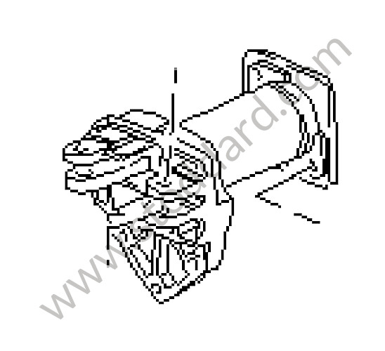 99335549504 - BEARING BRACKET for Porsche 993 &bull; 1995 &bull; 993 Carrera 2 &bull; Cabrio &bull; Automatic Gearbox